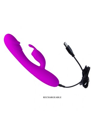 Silikonski vibrator sa zeka dodatkom za klitoris  BI 14285-5